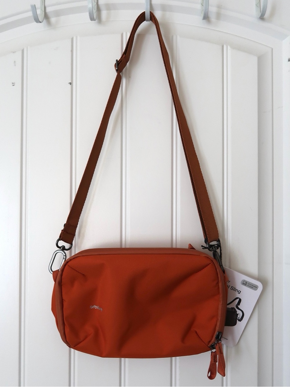 NWT Orbitkey Travel Sling 3L Terracotta Unisex Crossbody Bag